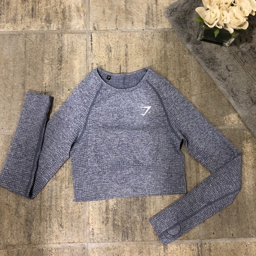 Gymshark seamless long sleeve crop top